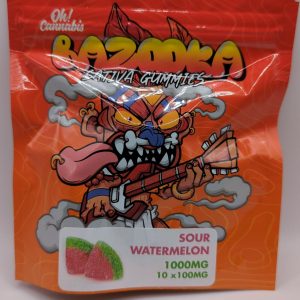 Sour Watermelon Edible Gummies (1000mg) - Sativa